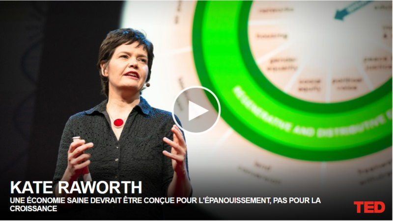 Kate Raworth | TED 2018 : A healthy economy should be designes to thrive, note grow